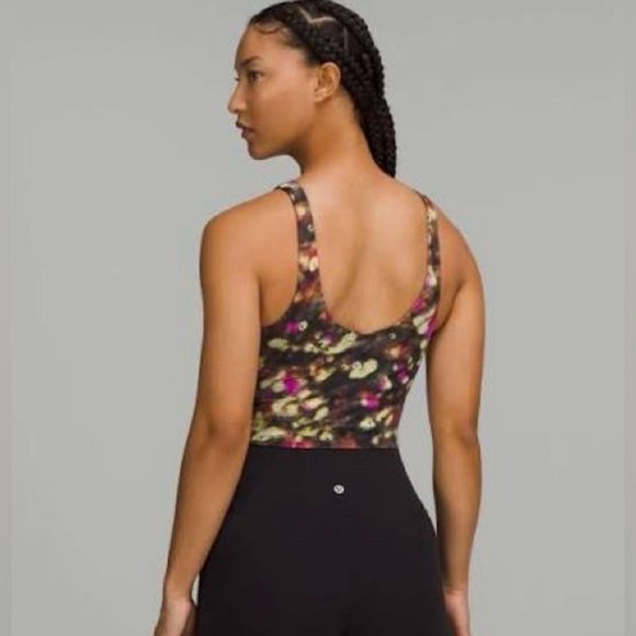 Lululemon Align High-Neck Tank Top Soft Focus Splatter Green Multi | Size 6 - Picture 2 of 6